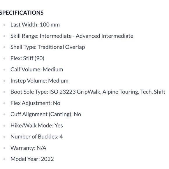 Salomon Shift Pro 90 W Alpine Touring Ski Boots - size 27 / 27.5 - US W 10/10.5 - Picture 15 of 16